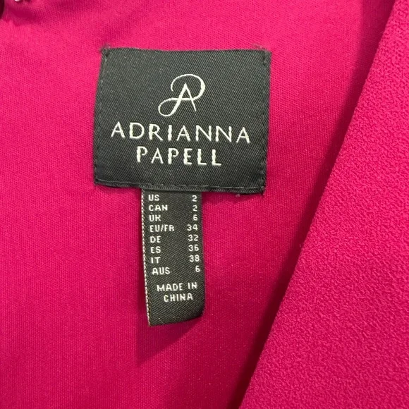 Adrianna Papell Women's V-Neck Tie-Front Crepe Jumpsuit - Picture 5 of 6